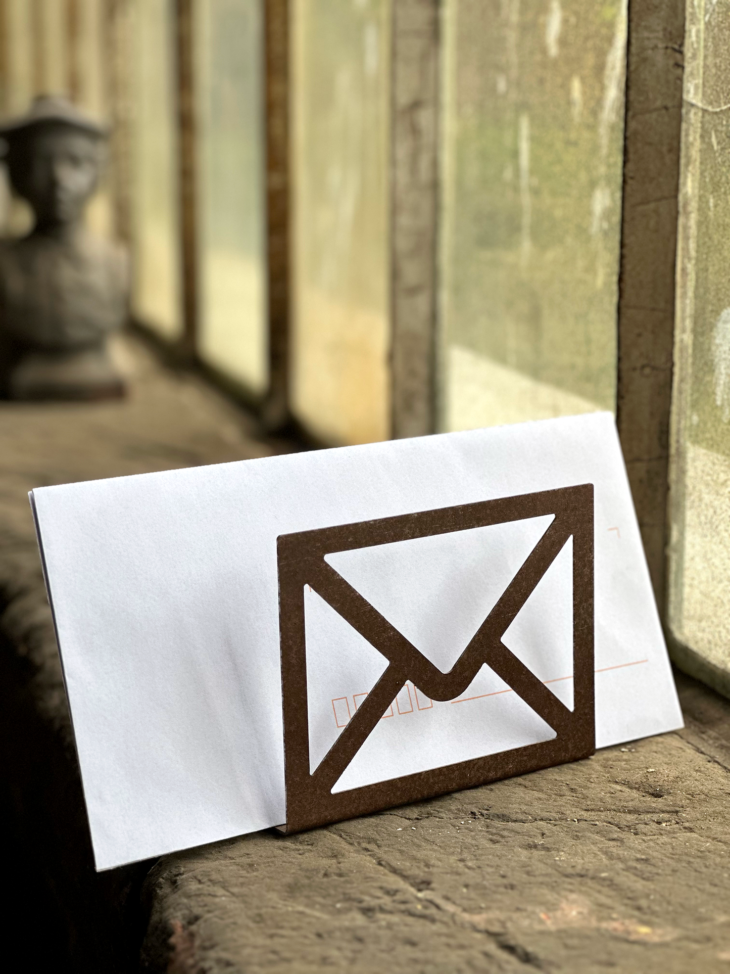 Pli - Letter holder - Aged Steel